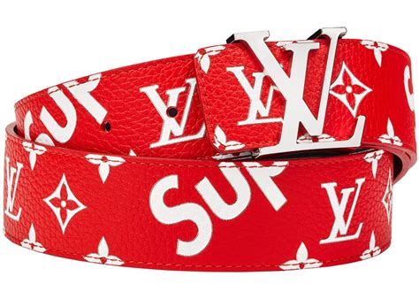 louis vuitton supreme belt stockx|louis vuitton supreme red belt.